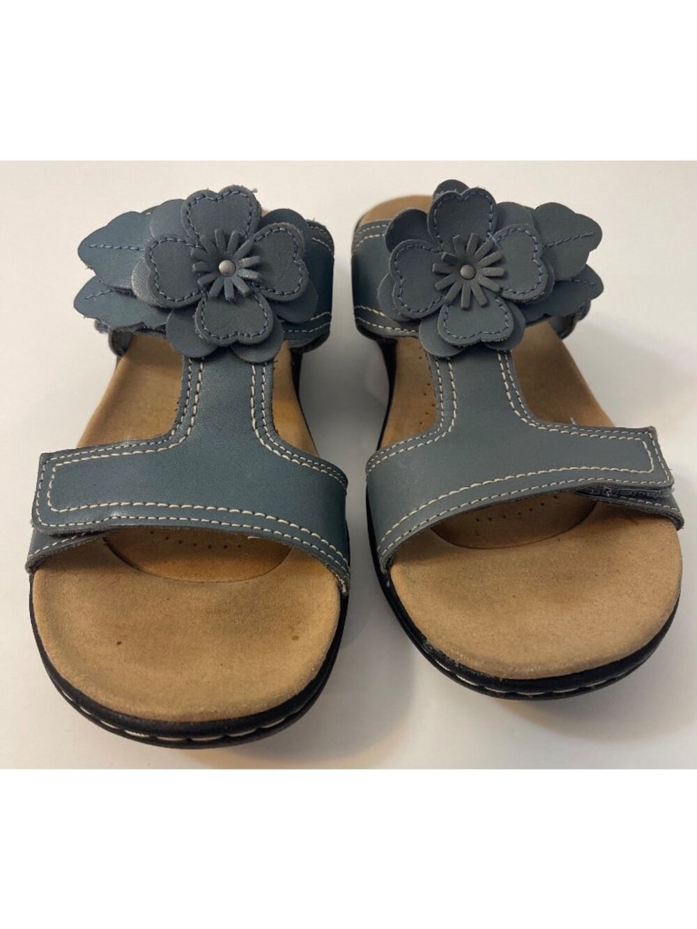 Clarks Laurieann Madi Sandal Blue Sz 8.5 - Picture 2 of 7